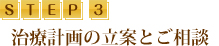 治療計画の立案とご相談